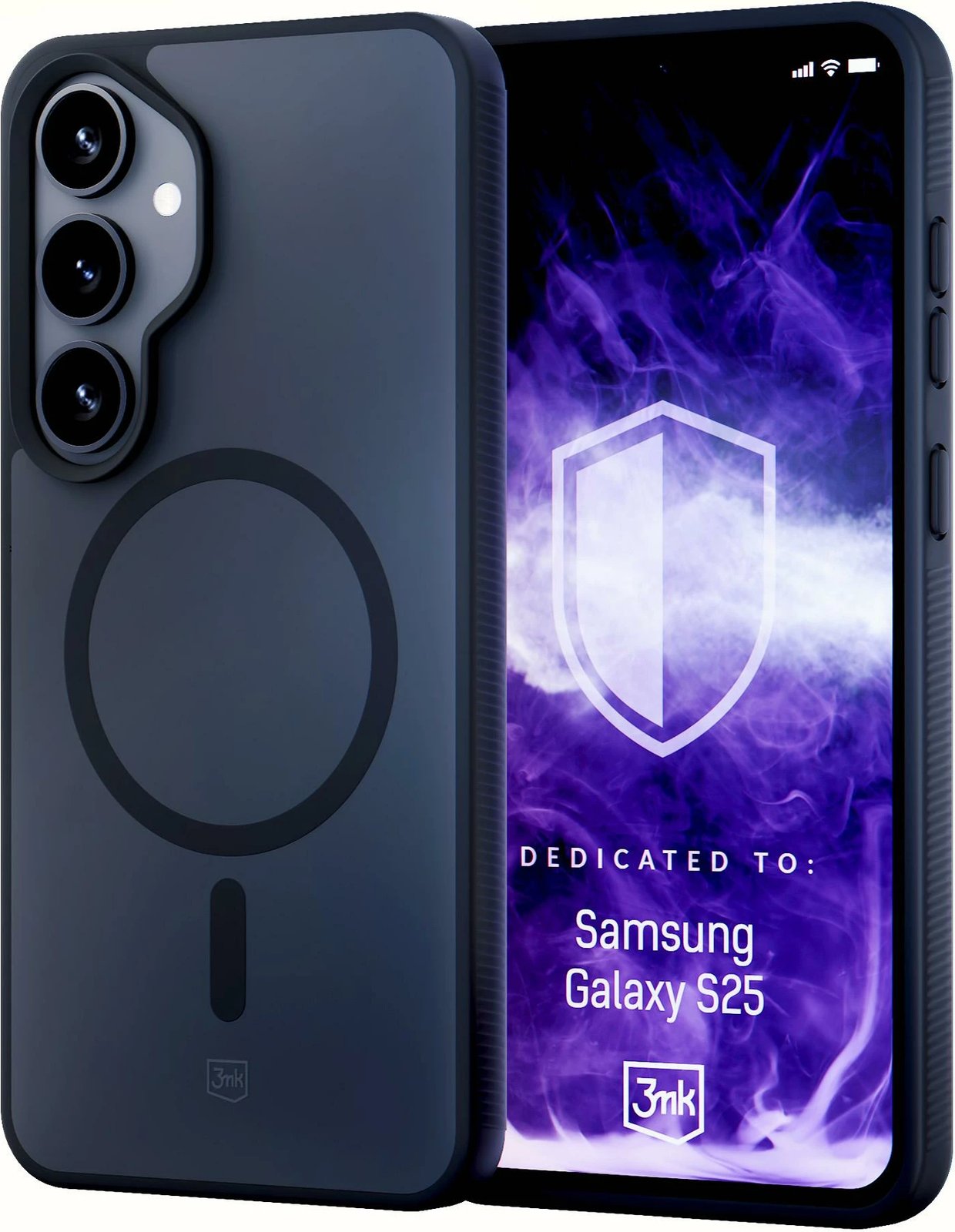 Mbështjellës 3mk Smoke MagCase për Samsung Galaxy S25, Zi