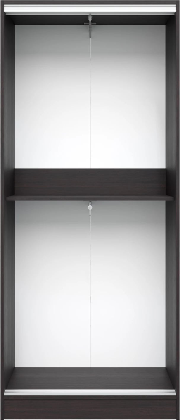 Dollap me dy dyer rrëshqitëse, ngjyrë wenge, FH2436.02, 90x45x210 cm