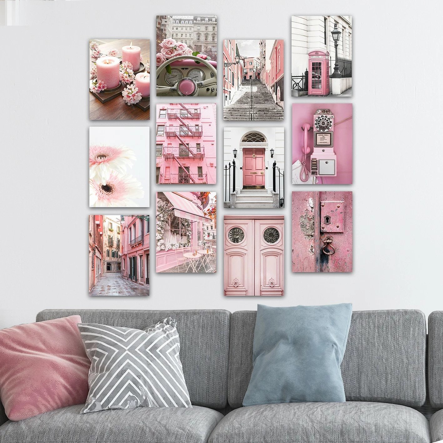 Piktura dekorative MDF (12 copë), Wallity, 12MDF28YS