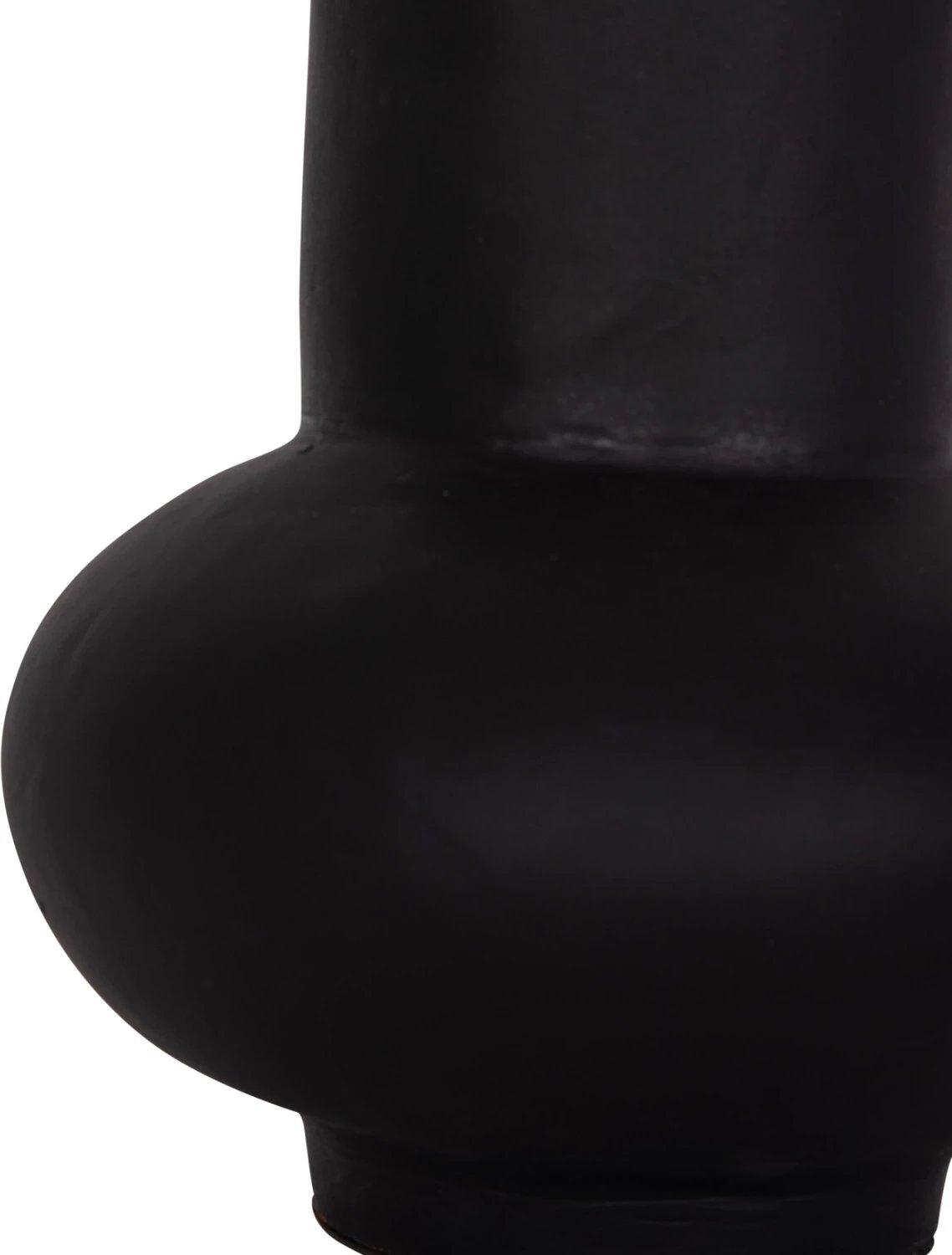 Vazo dekorative tavoline LEMA, terrakotë, e zezë, FH4664.01S, 22x22cm