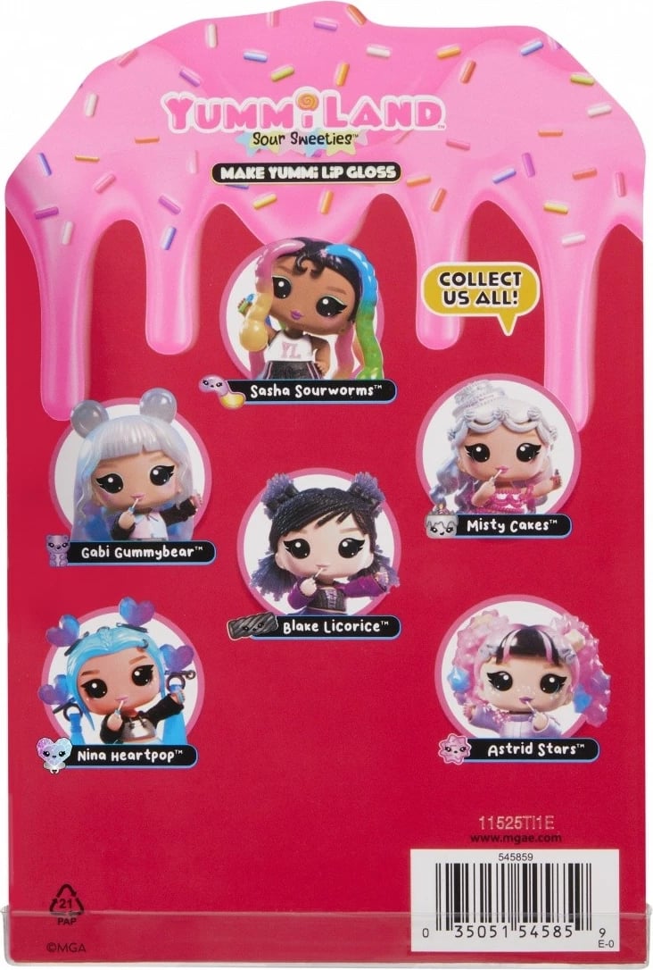 Set lodër dhe lip gloss Yummiland MGA Astrid Stars me brelok, për vajza