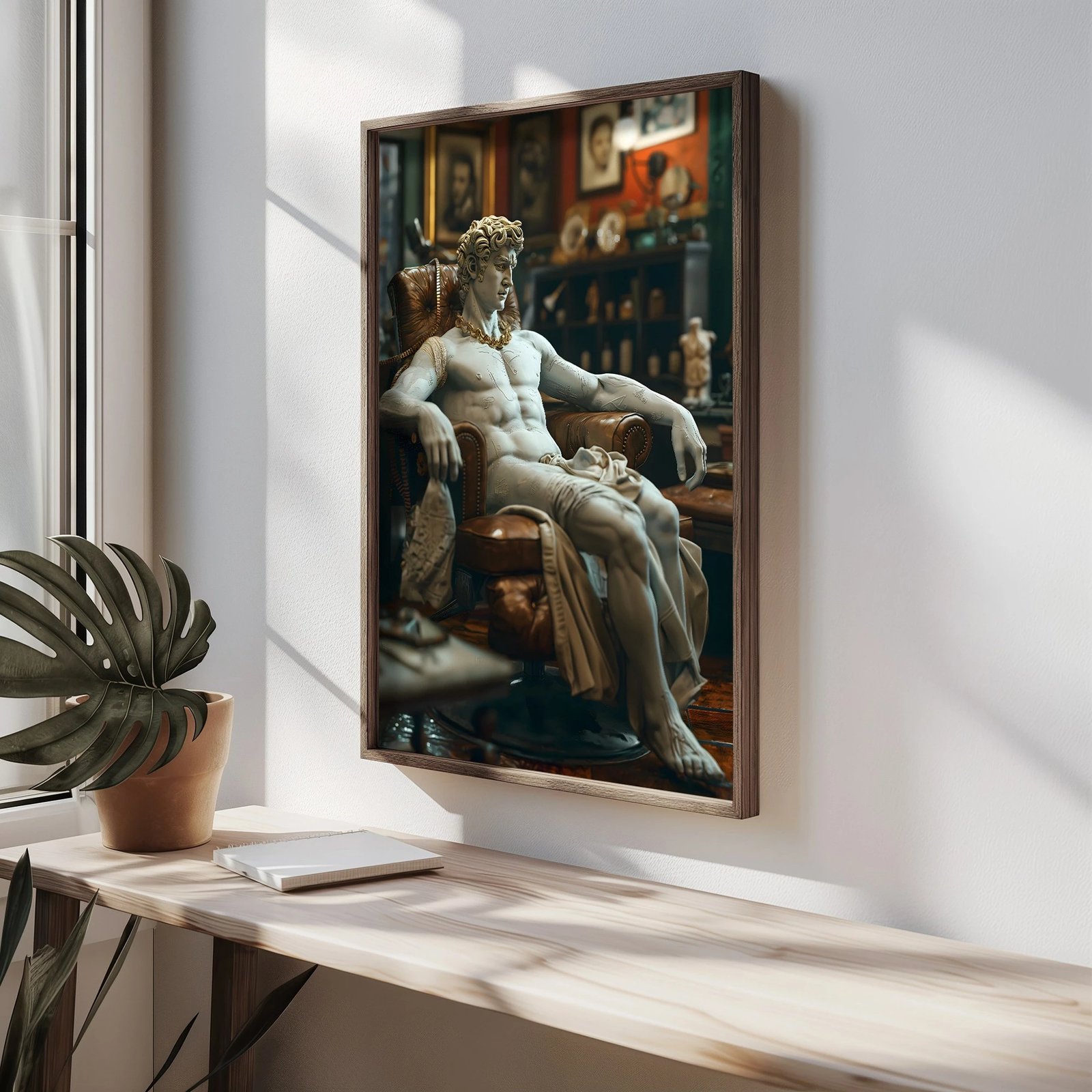 Pikturë dekorative me kornizë, MDF, shumëngjyrëshe, HUM058, 50x70x3.5cm