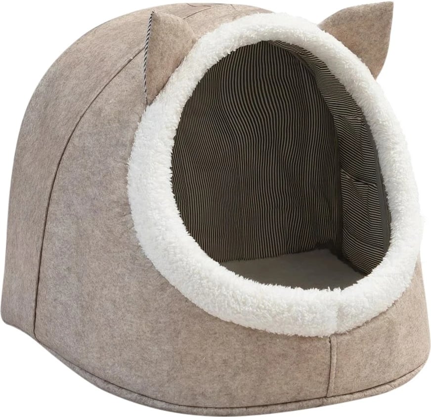 Shportë prej fëlti, ngjyrë krem, Aberto Design, KALS-03792