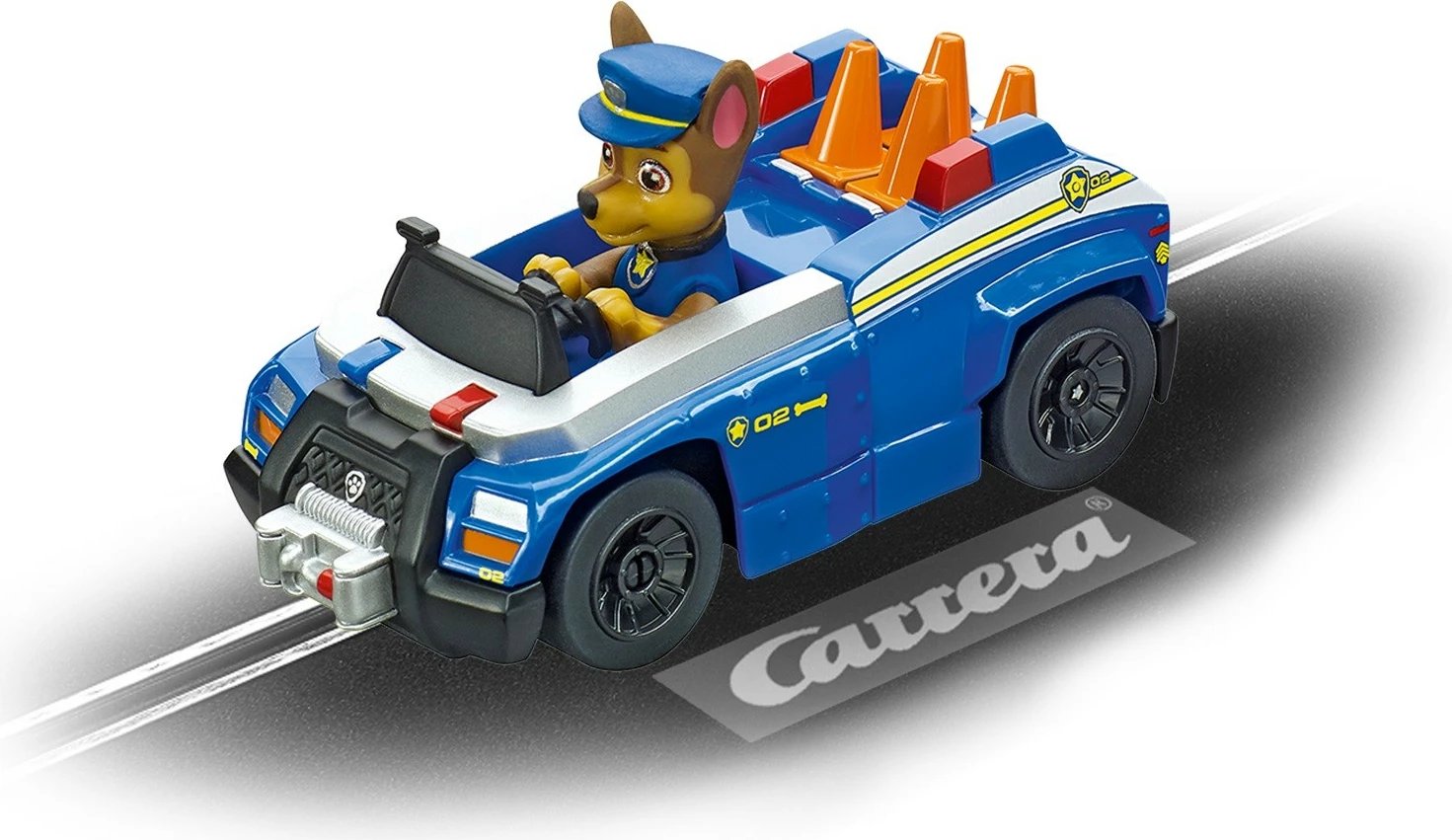 Veture lodër Carrera First Paw Patrol Chase, plastikë, 1:43, kaltër/zezë/portokalli