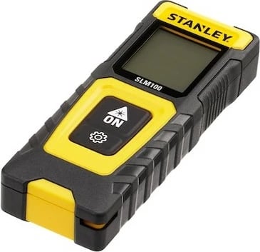 Matës distancash me lazer Stanley SLM100, 30m, LCD, i zi/verdhë