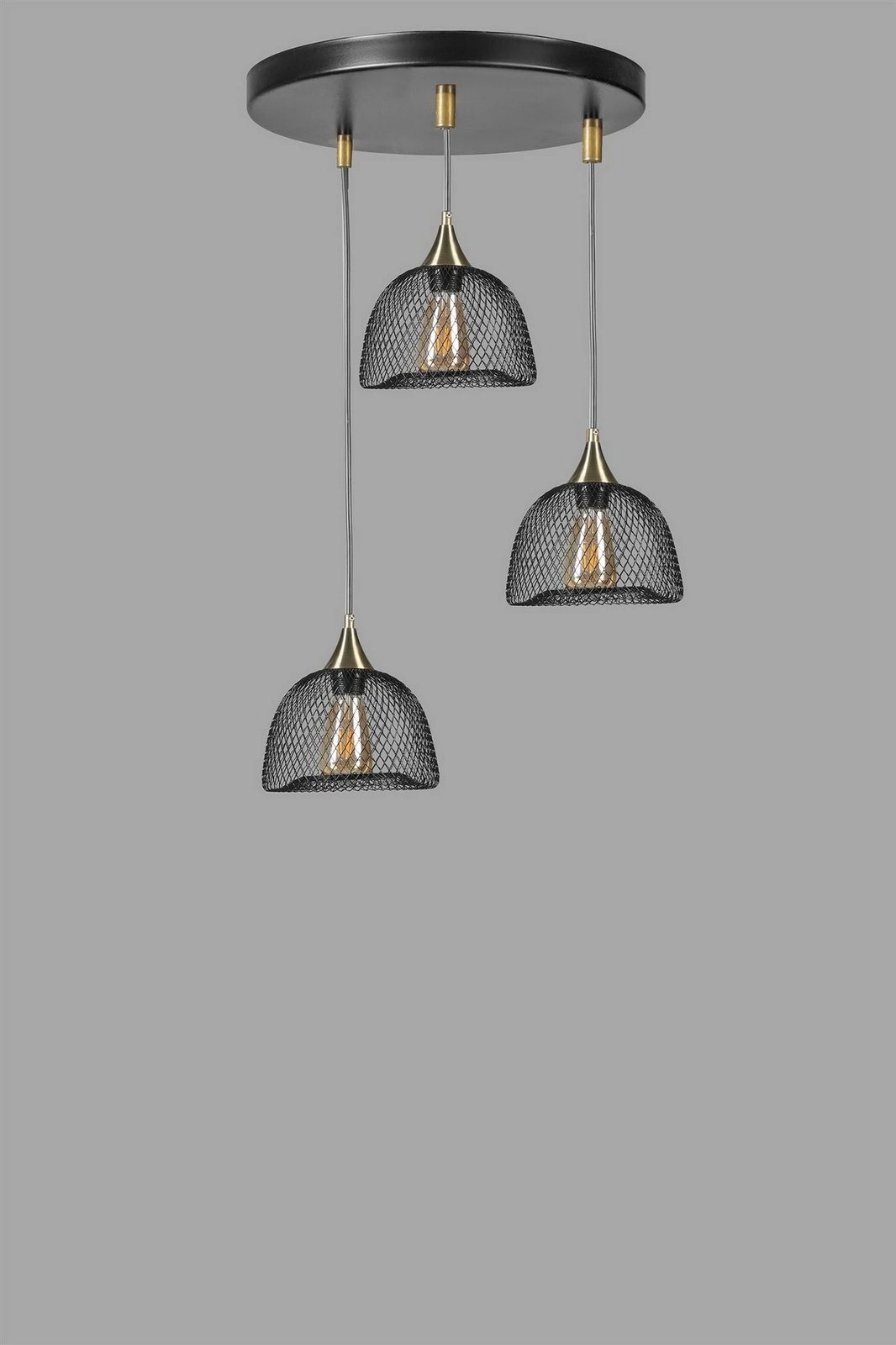 Llambë tavani Opviq, Nasa 3-sh, metal i zi