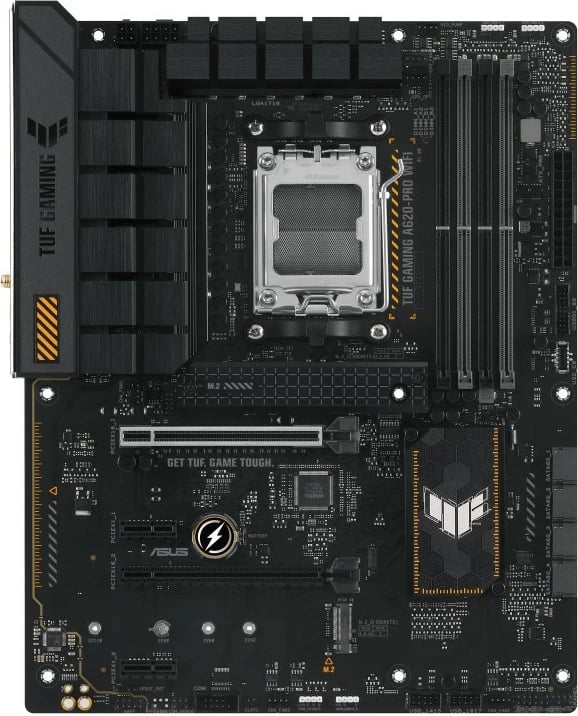 Pllakë amë ASUS TUF GAMING A620-PRO WIFI, Socket AM5, DDR5, 192 GB, e zezë