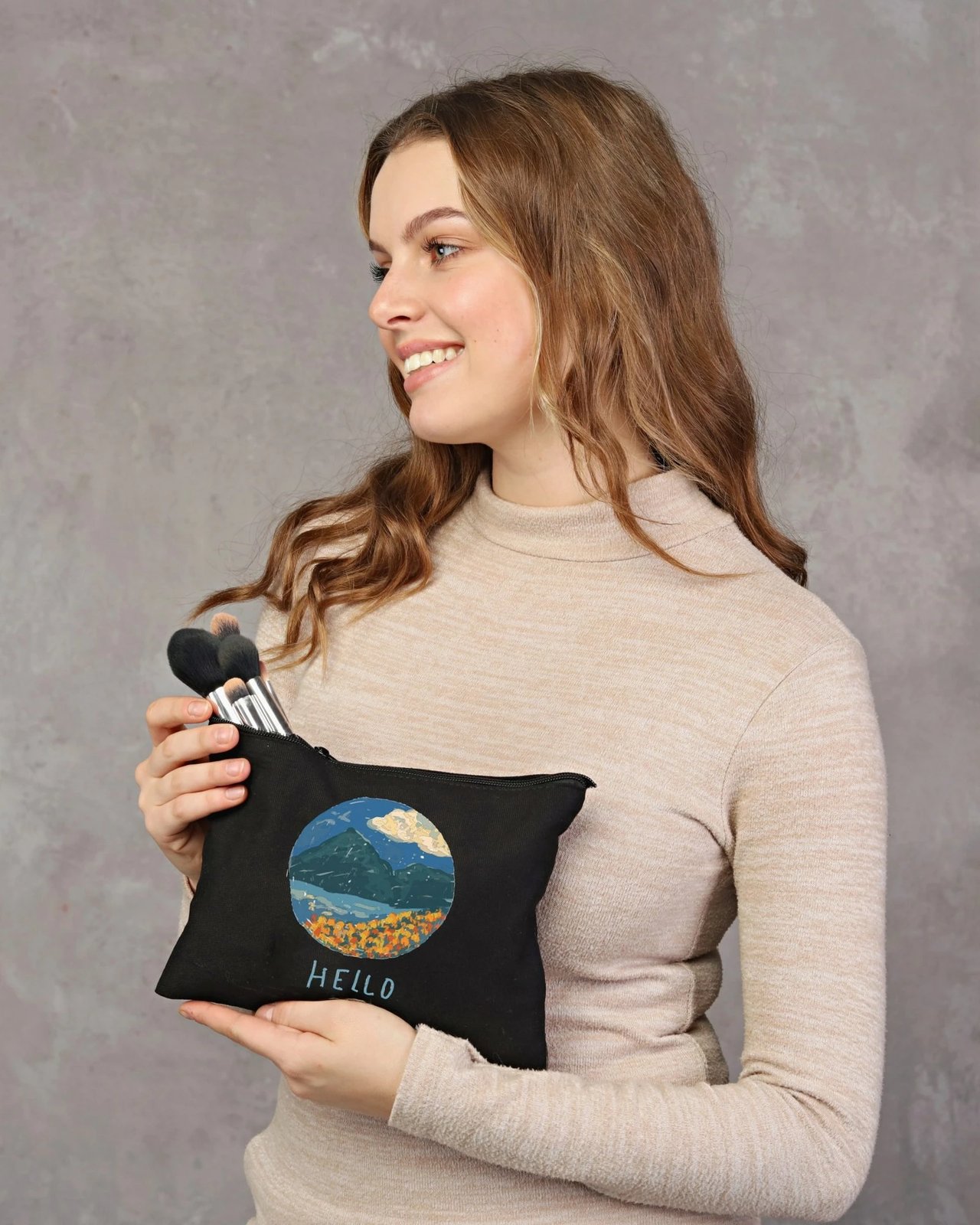 Çantë për make-up Zoozie Bags, e zezë, 25x18cm