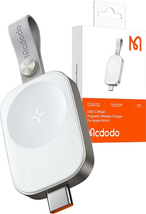 Karikues wireless Mcdodo CH-4992 për Apple Watch, USB-C, i bardhë