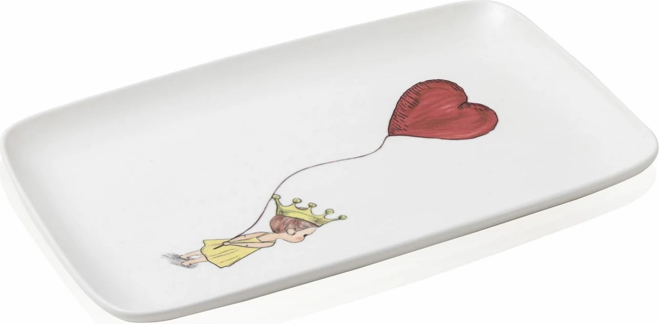 Pjatë shërbimi Hermia Concept, LUV0013, e bardhë, e kuqe, e verdhë