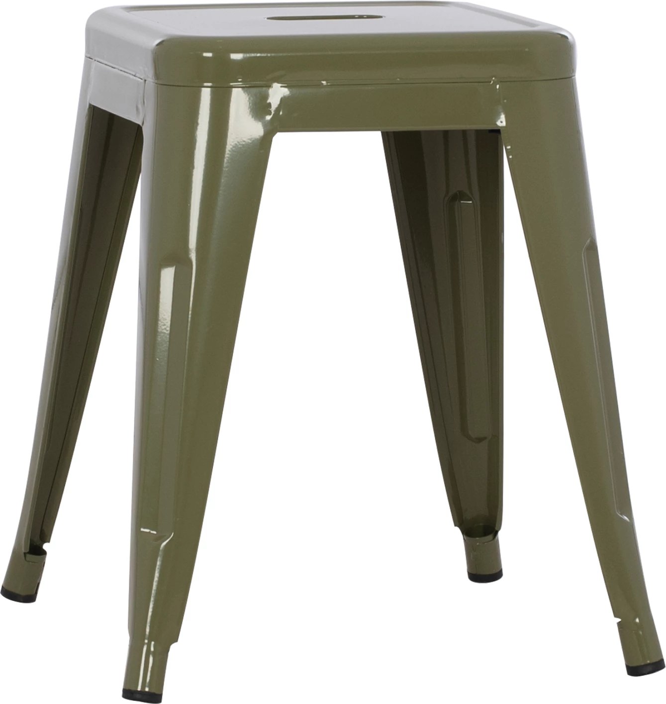 Karrige për bar MELITA FH0096.43 metalike ngjyrë ulliri e errët 39x39x46H cm.