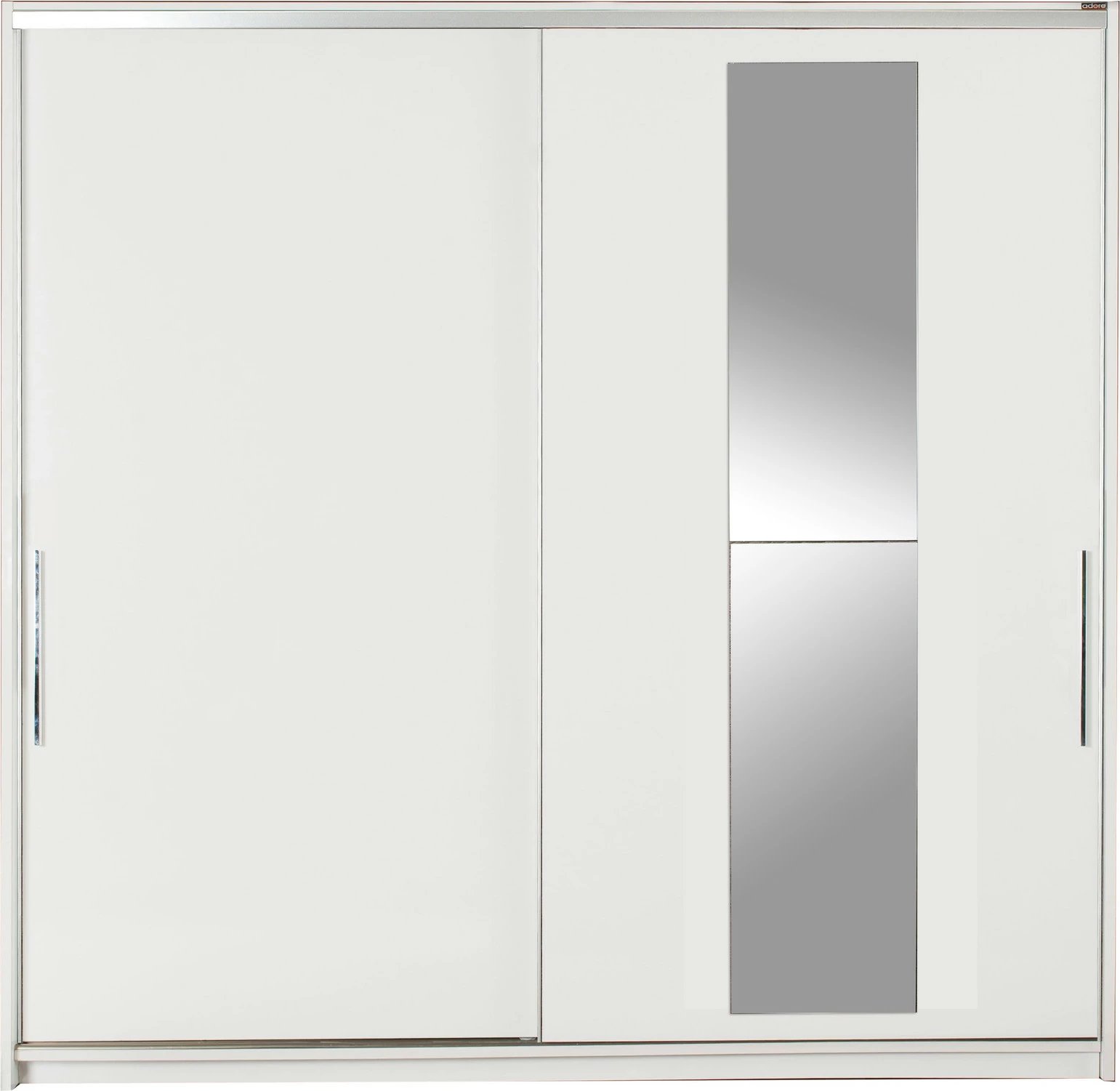 Dollap Hanah Home, Swd-720-Bb-3, ngjyrë e bardhë, me derë pasqyre, 210x207x60cm