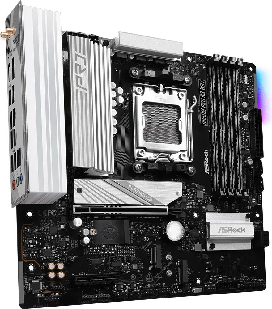 Pllakë amë ASRock B850M PRO RS WIFI, Socket AM5, 4x DDR5, micro ATX