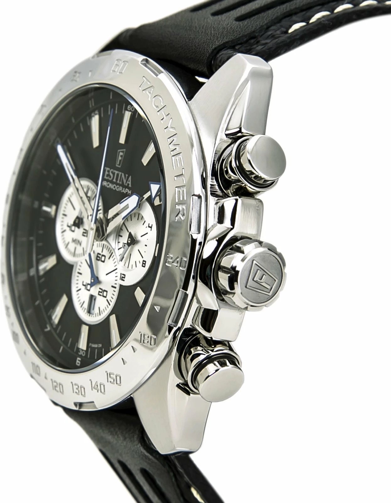 Orë dore për meshkuj Festina F16489, 44 mm, e zezë