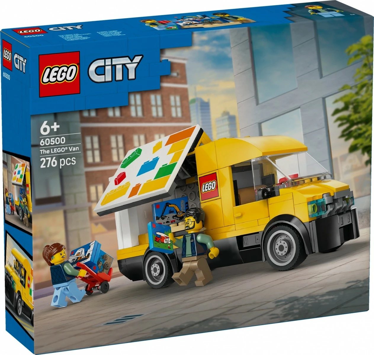 Set ndërtimi, LEGO City, 60500 Van, 276 pjesë, 6+, set mesatar, verdhë