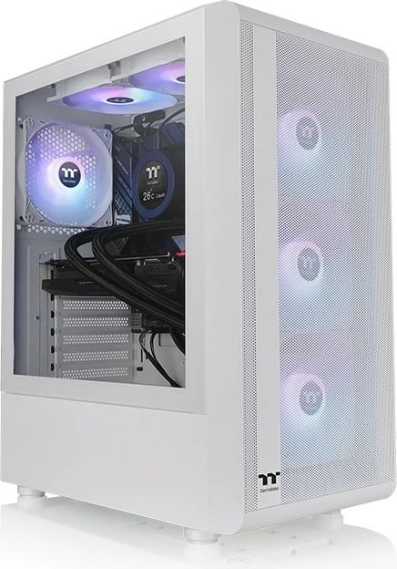 Kasë Thermaltake S200 Tempered Glass ARGB, Midi Tower, e bardhë