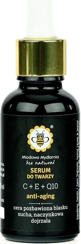 Serum për fytyrë për femra Miodowa Mydlarnia C+E+Q10, 30ml