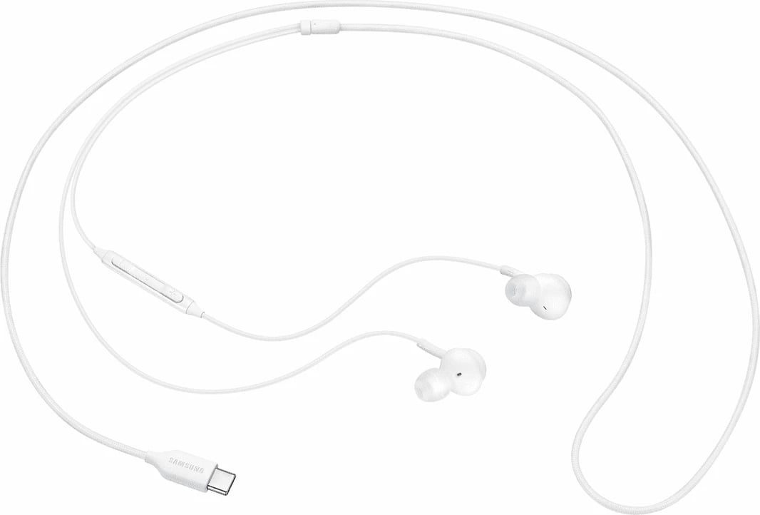 Kufje Samsung EO-IC100BWEGEU me USB-C, in-ear, me mikrofon dhe komandë, ngjyrë e bardhë