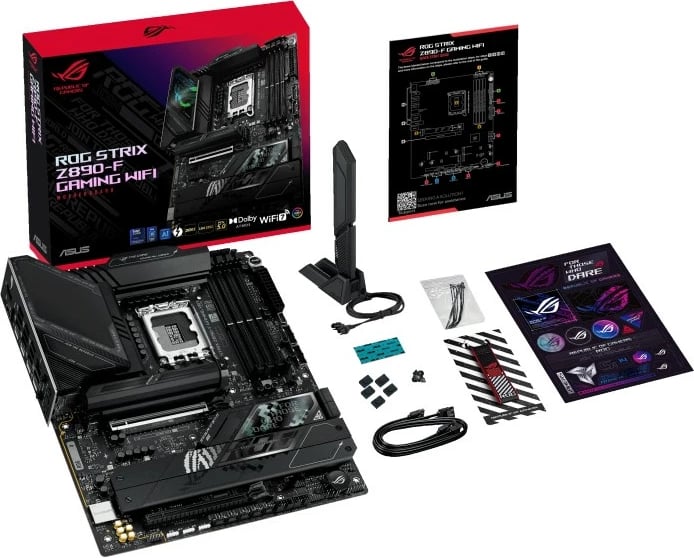 Pllakë amë Asus ROG STRIX Z890-F GAMING WIFI, LGA1851, DDR5, ATX, e zezë