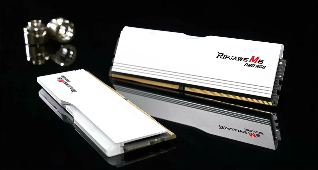 RAM Memorje G.Skill Ripjaws M5 Neo RGB 32GB (2x16GB) DDR5 6000MT/s bardhë