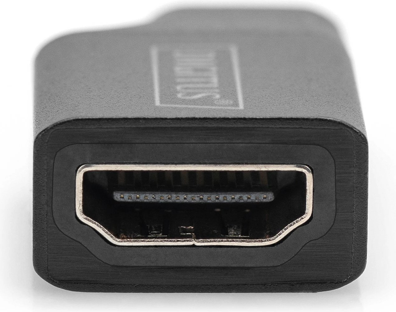 Adapter Digitus USB-C në HDMI, 4K, 5cm, zi