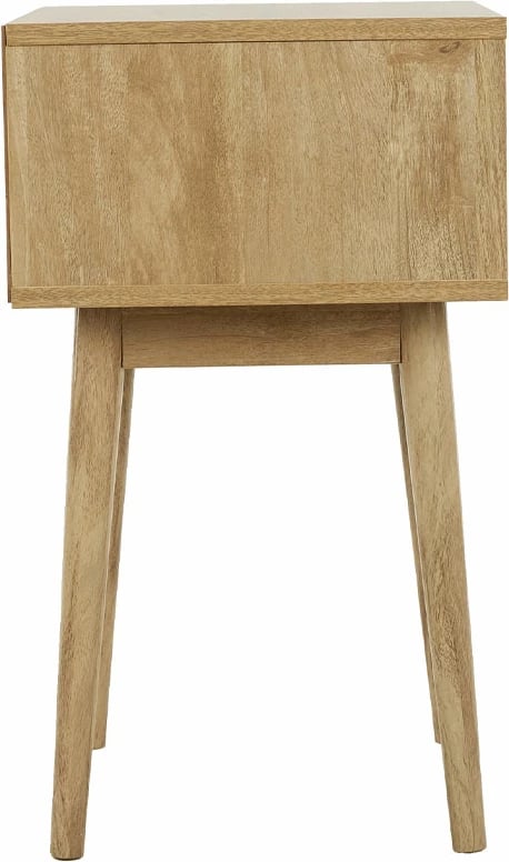 Komodinë Canal me 1 sirtar, ngjyrë natyrale, 39.5x35x61 cm