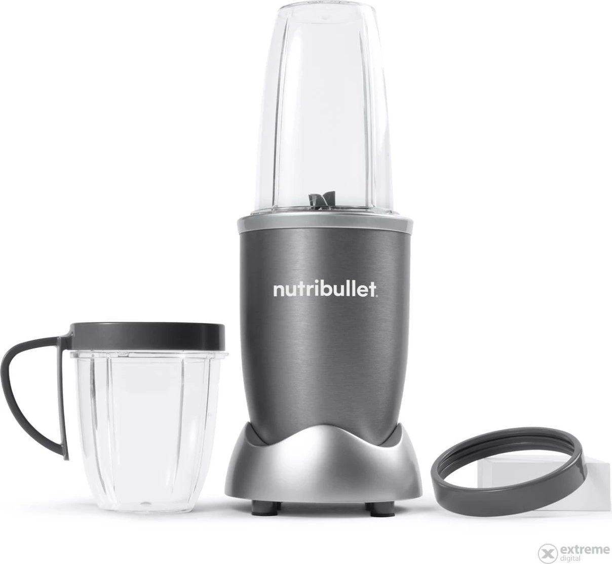 Blender, NutriBullet, NB907CP PRO, 900 W, gota 700/900 ml, gri, set me 2 gota