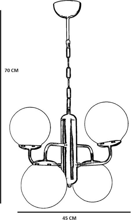 Llambë tavani Opviq, 8788-2, e zezë dhe e bardhë