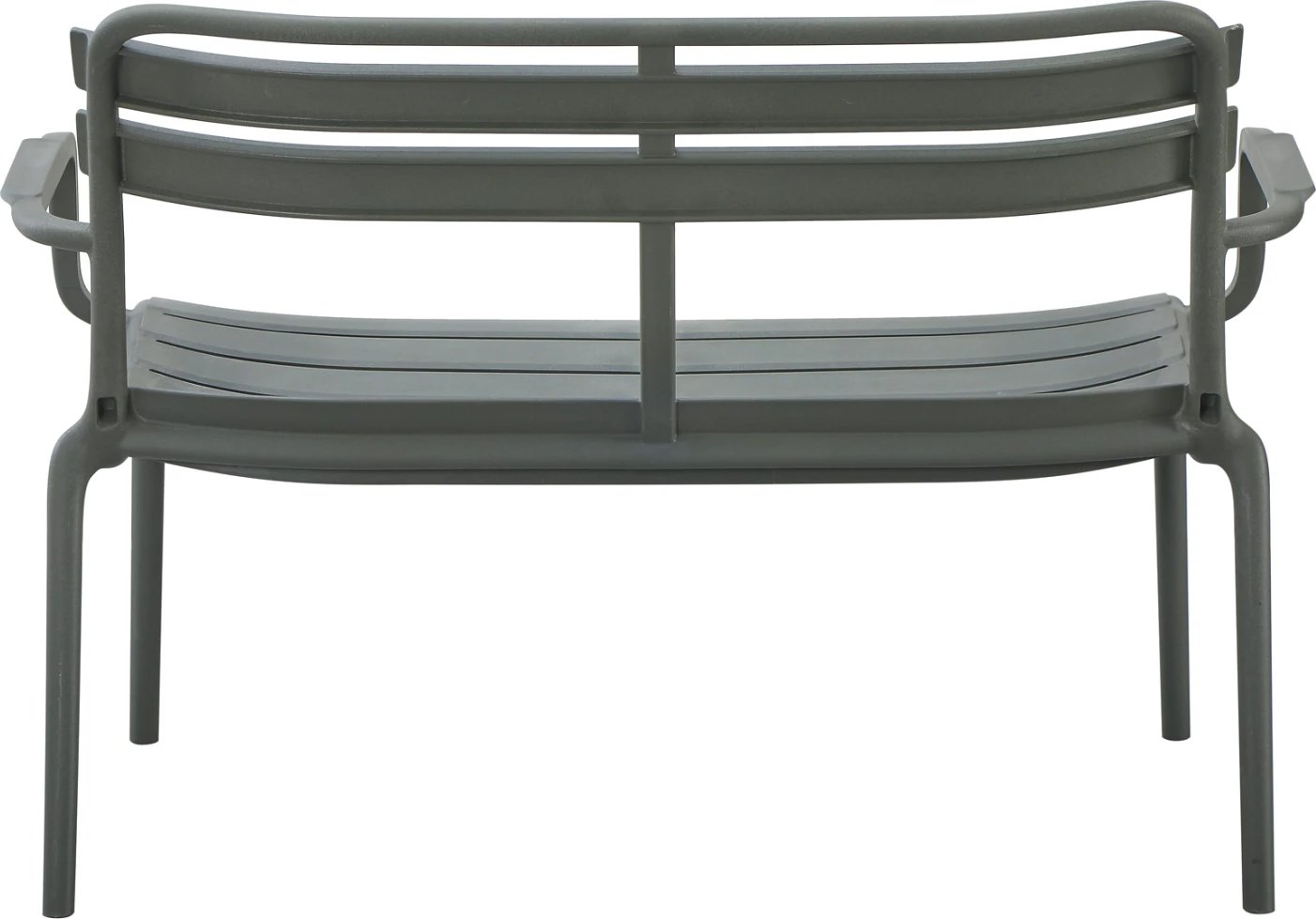 Stol dy vendësh KORVER, polipropilen, ngjyrë ulliri e errët, FH6332.05, 113x65x76cm