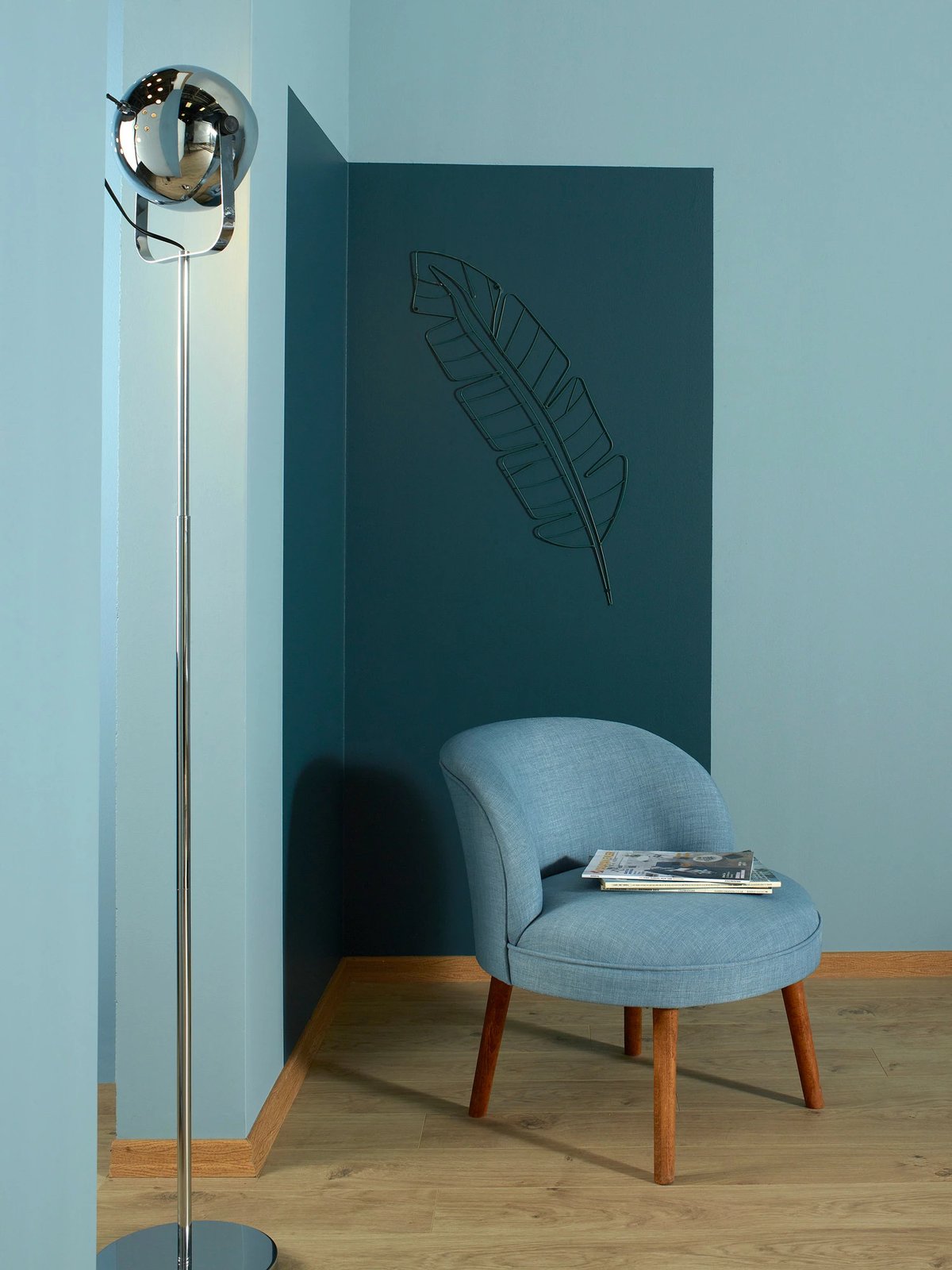 Karrige krahu Atelier del Sofa, Nice, ngjyrë indigo blue