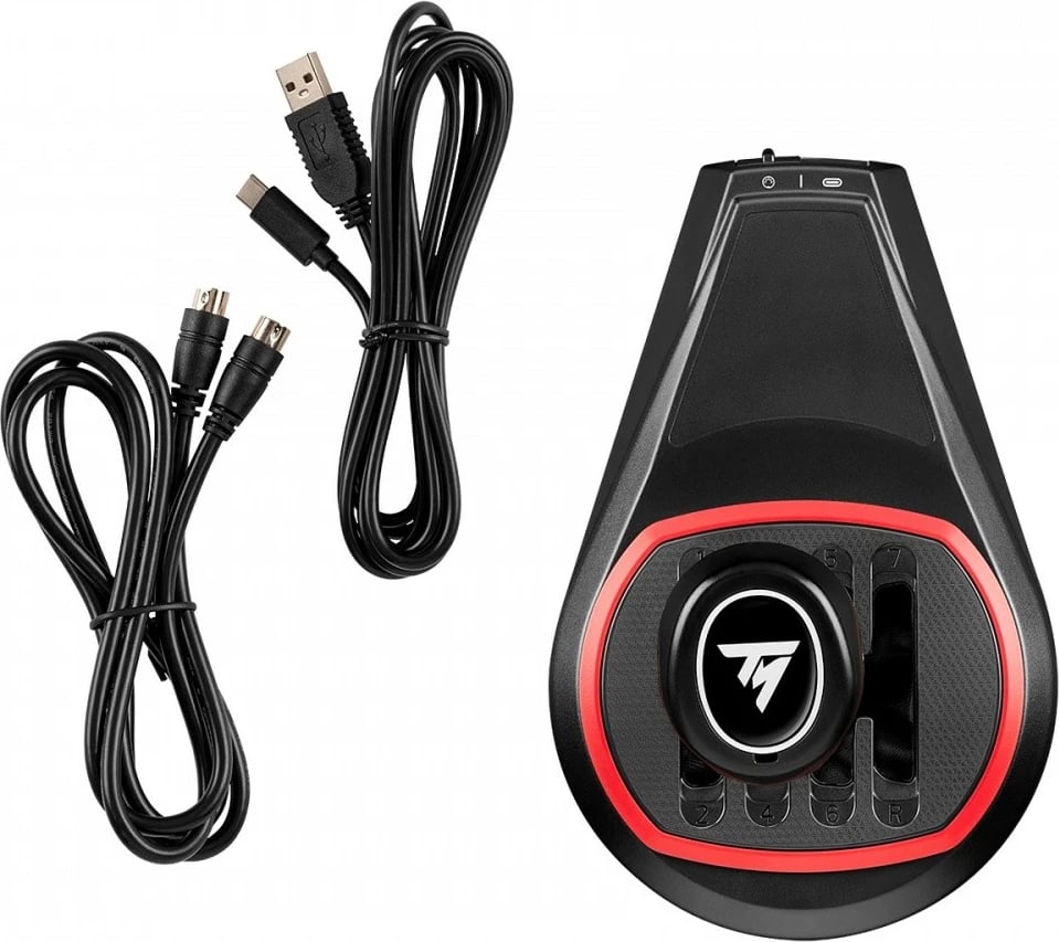 Shifter gare Thrustmaster TH8S Gearbox, për PC, PS4, PS5, Xbox, zi/kuqe