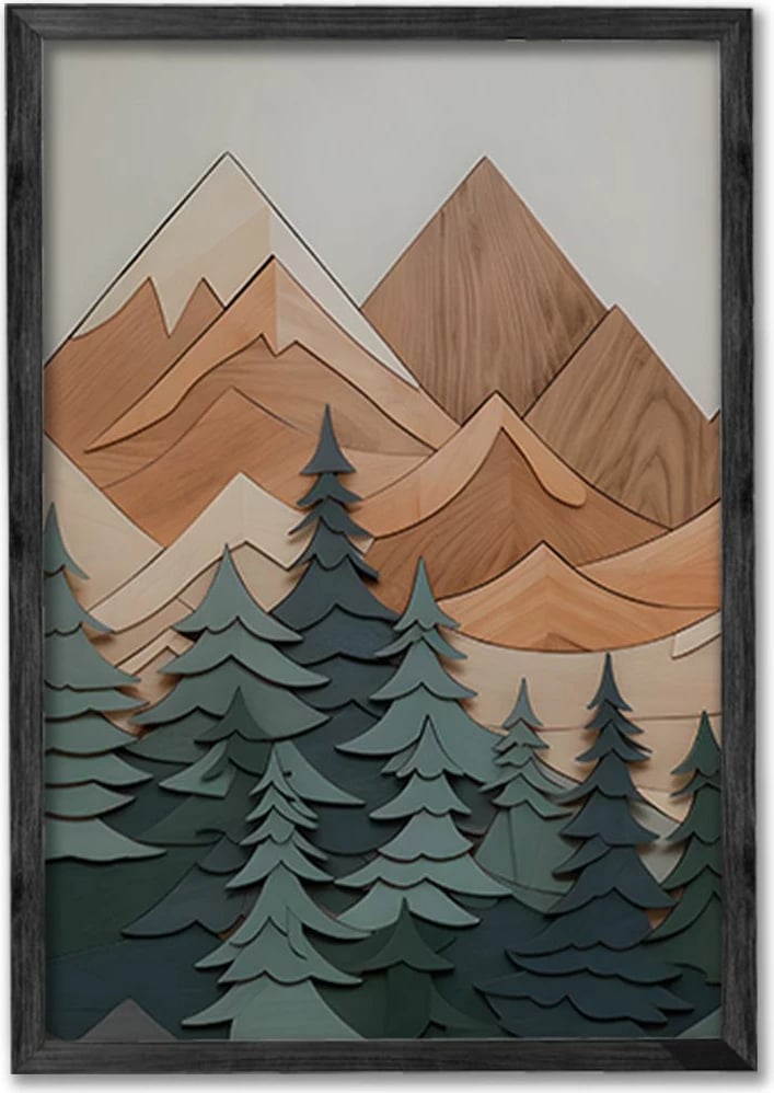 Pikturë dekorative me kornizë (3 copë), Wallity, Ersy3Syhcrv56