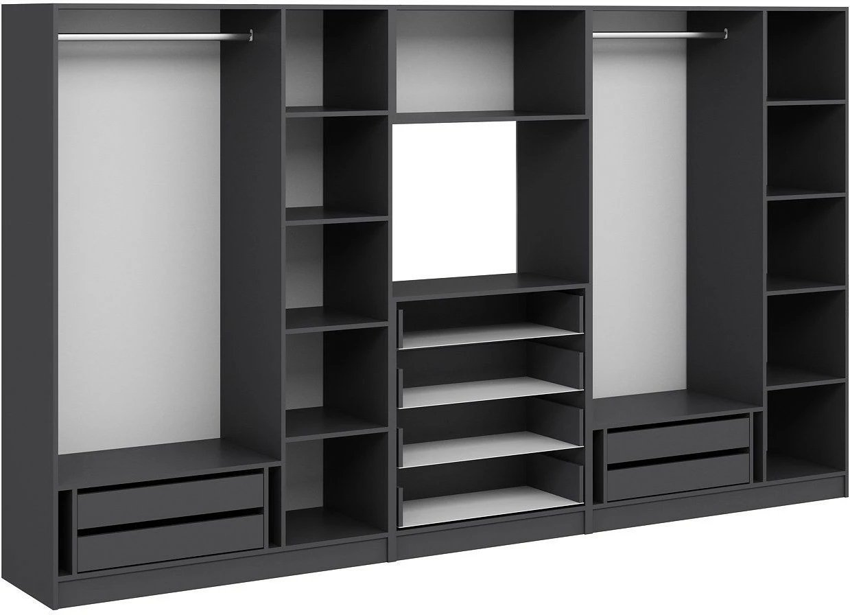 Dollap i madh, ngjyrë antracit, Skye Decor, Minar Kale - 7830