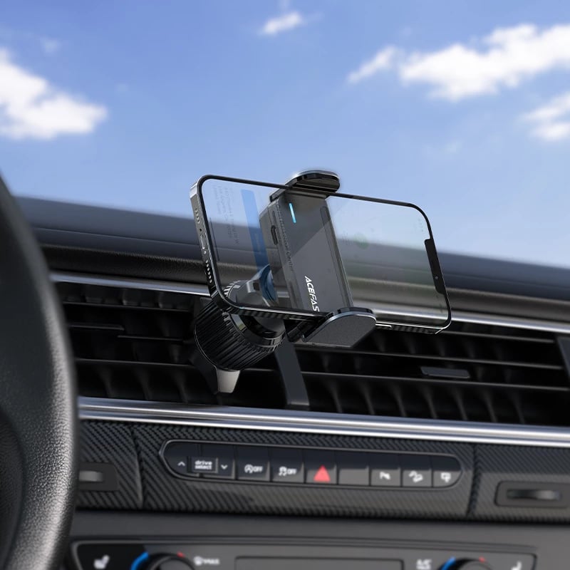 Mbështjellës automatik për veturë Acefast D9, për grilë ventilimi, i zi