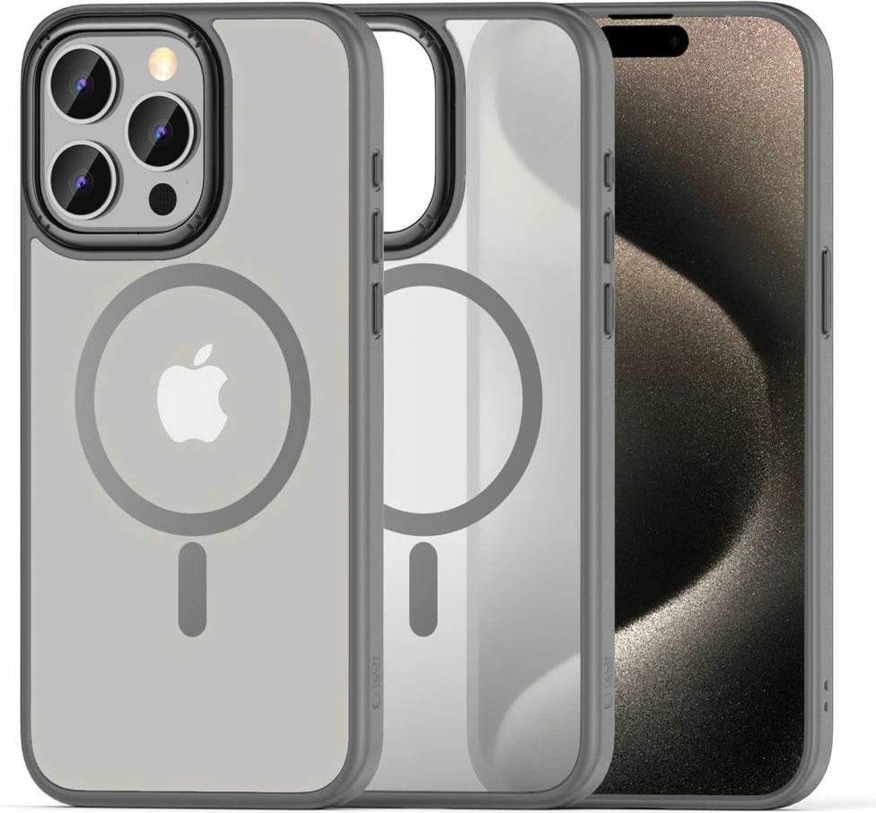 Mbështjellës Tech-Protect MagMat 2 për iPhone 15 Pro Max, MagSafe, titanium matte
