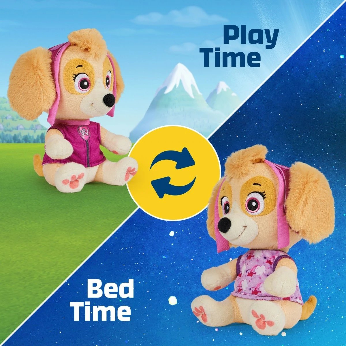 Lodër pelushi, Paw Patrol Skye (Spin Master) 6070311, 25 cm, bezhë/rozë