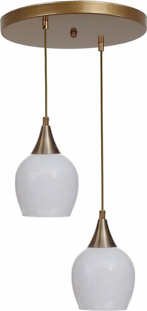 Llambadar Opviq, i bardhë dhe ari, 2 drita Llambadar Opviq, i bardhë dhe ari, 2 drita