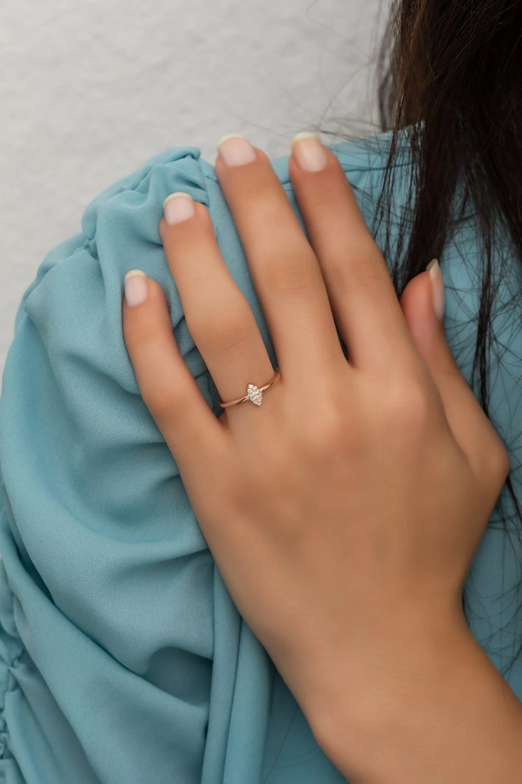 Unazë argjendi, ngjyrë rozë ari, Jumeon, NRZ99709