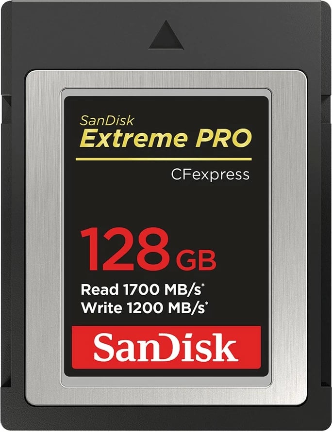 Kartelë memorie Sandisk Extreme PRO CFexpress 128GB, 1700MB/s, 1200MB/s, e zezë