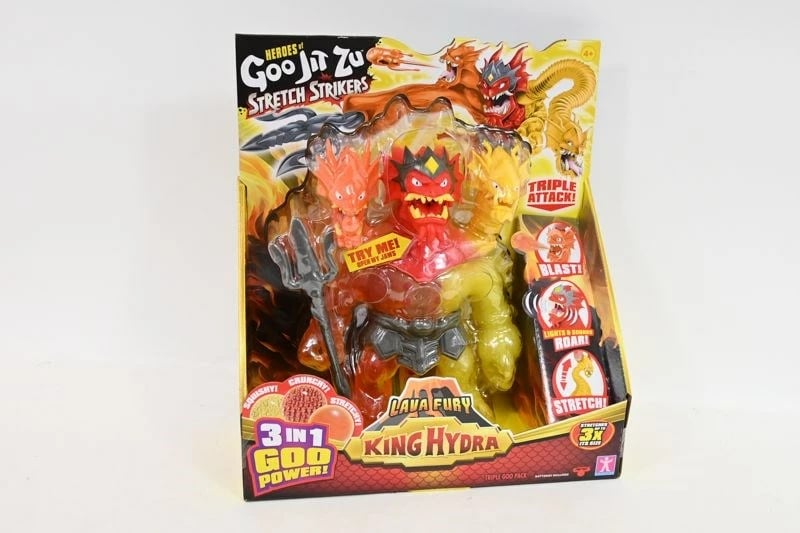 Figurë aksioni Goo Jit Zu Lava Fury King Hydra, lodër koleksionuese