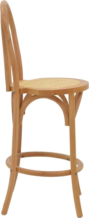 Karrige për bar Thonet dru ahu natyral 41x50x105cm