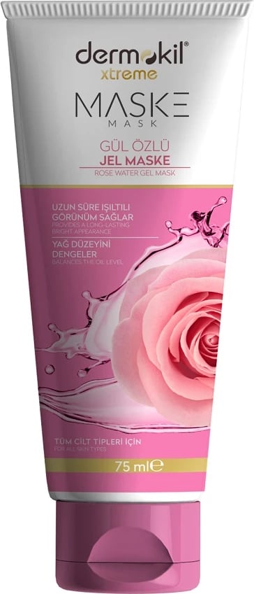 Maskë xheli për fytyrë Dermokil Rose Gel Mask për femra 75ml