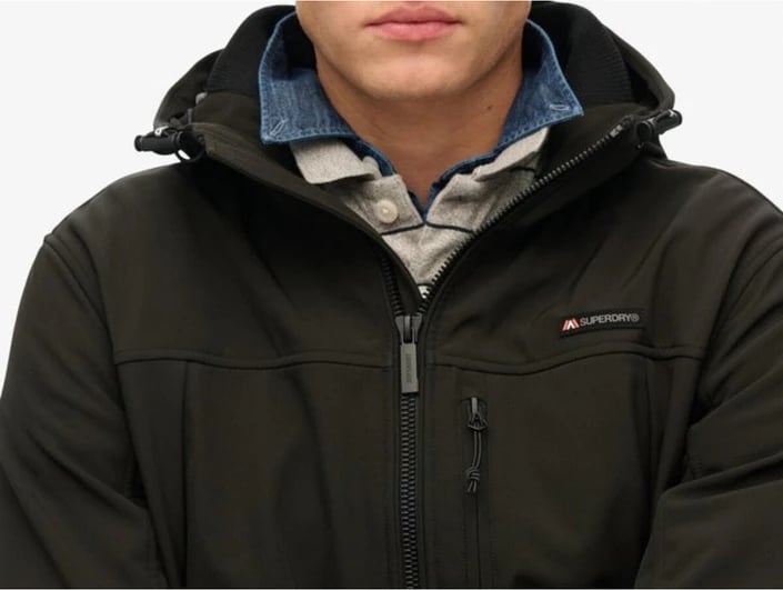 Jakne Superdry për meshkuj, e zezë
