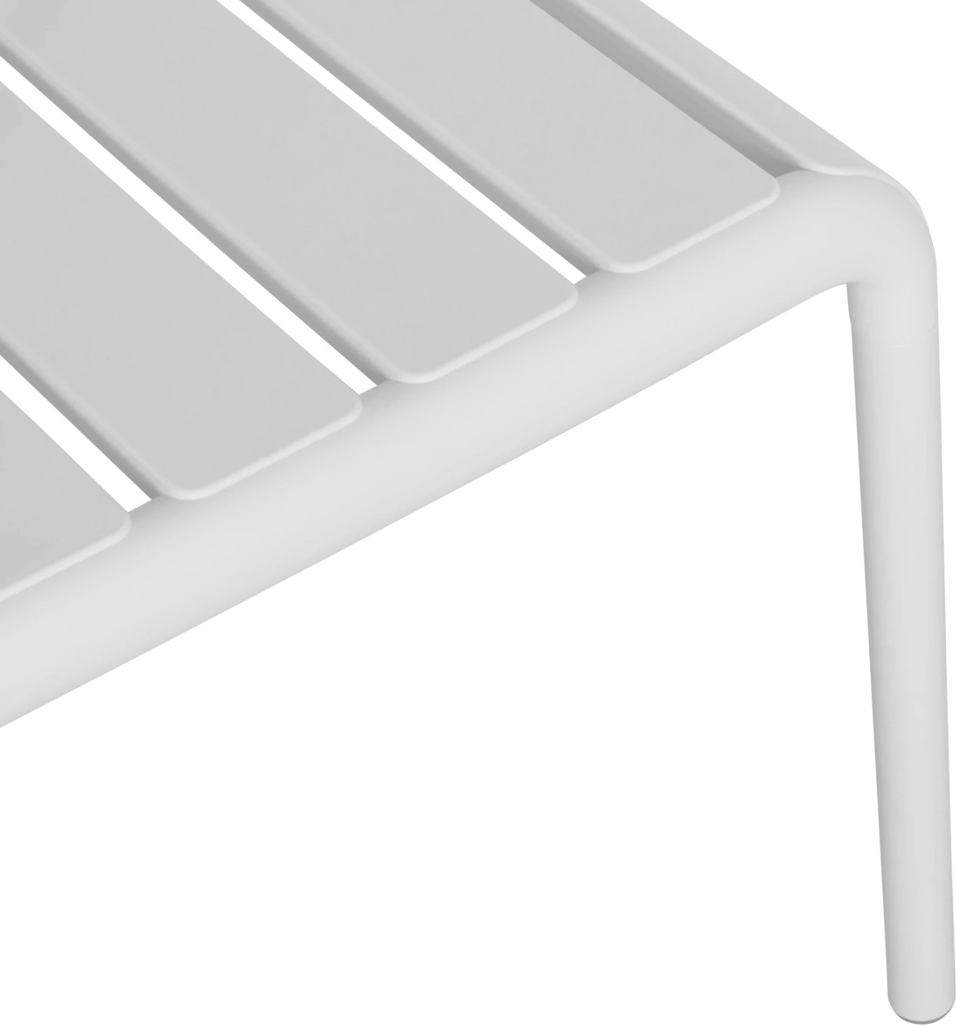 Tavolinë kafeje për jashtë, polipropilen e bardhë, KORVER FH6334.01, 100x60x46cm