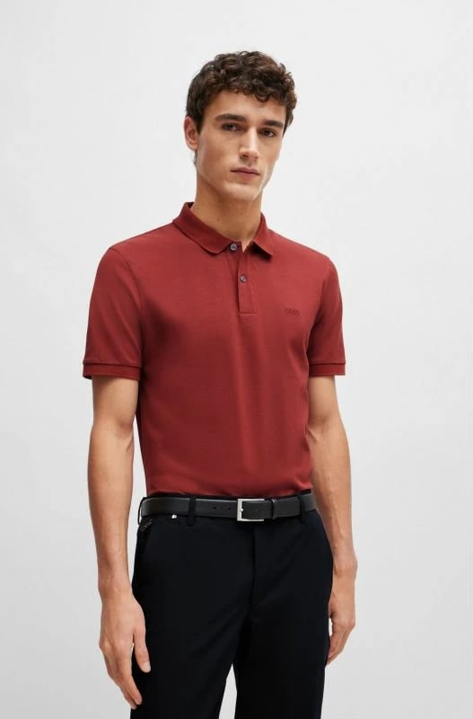 Maicë polo Boss për meshkuj, kafe