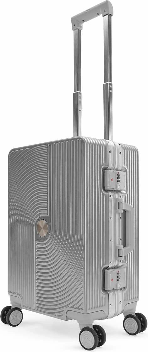 Valixhe udhëtimi Zoozie Bags, kornizë alumini, ngjyrë argjendi, ALC-625