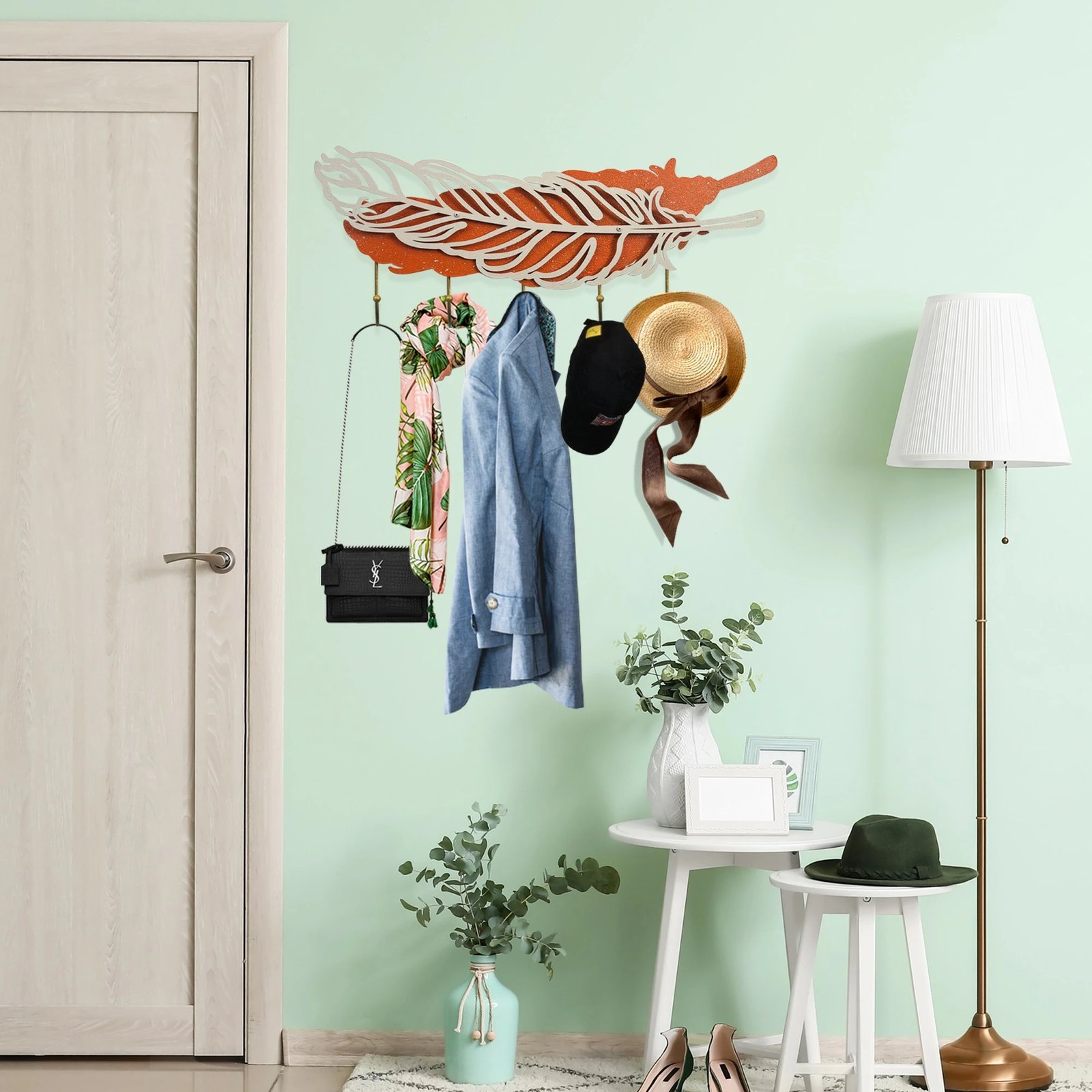 Varëse muri metalike Wallity, Irene, shumëngjyrëshe, 60x23.5cm