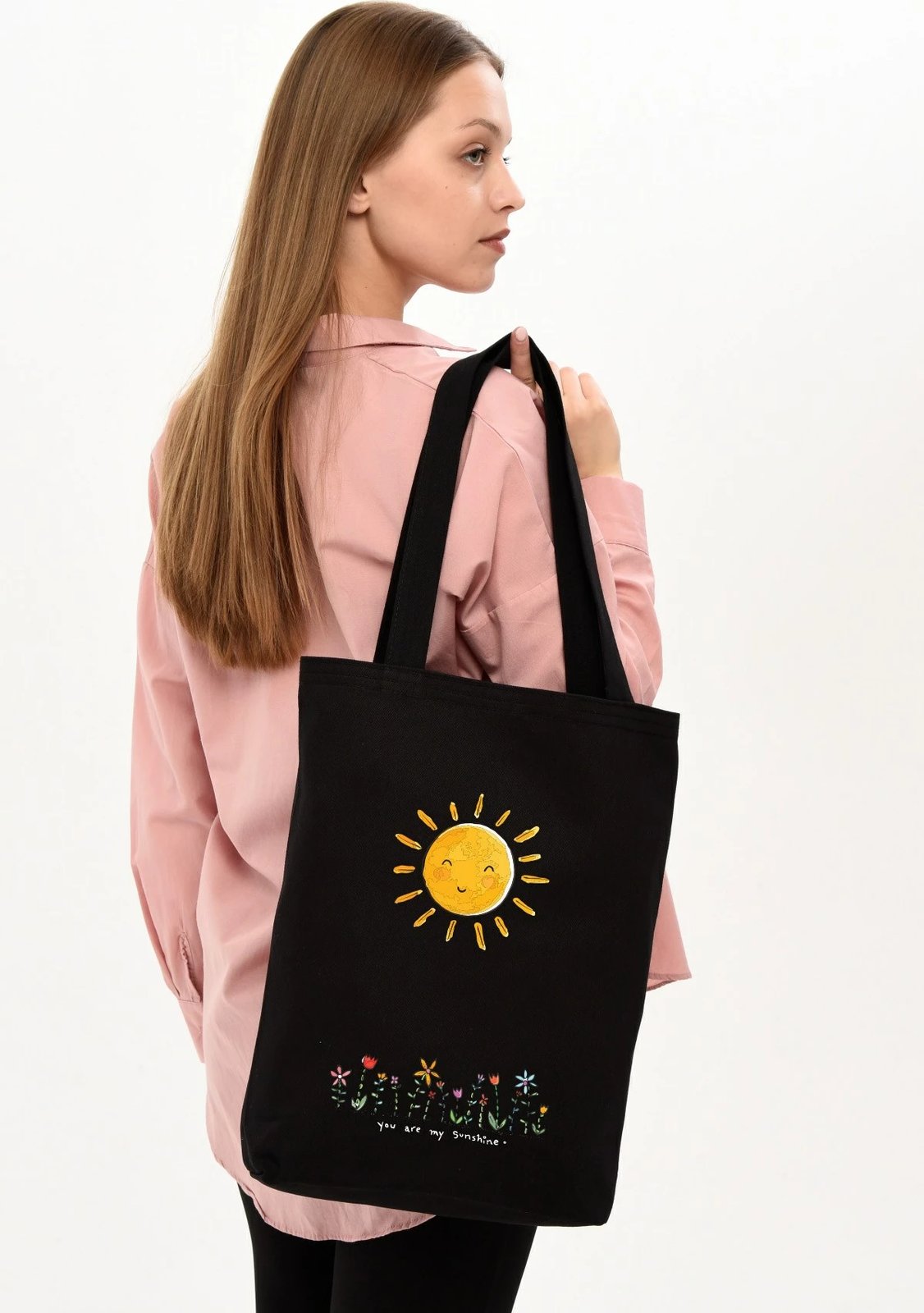Çantë tote Zoozie Bags, e zezë, 35x40x8 cm, 1502