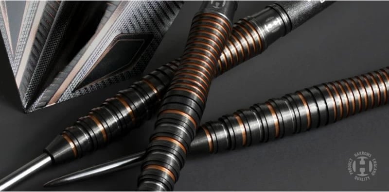 Shigjeta darts Harrows, unisex, të zeza