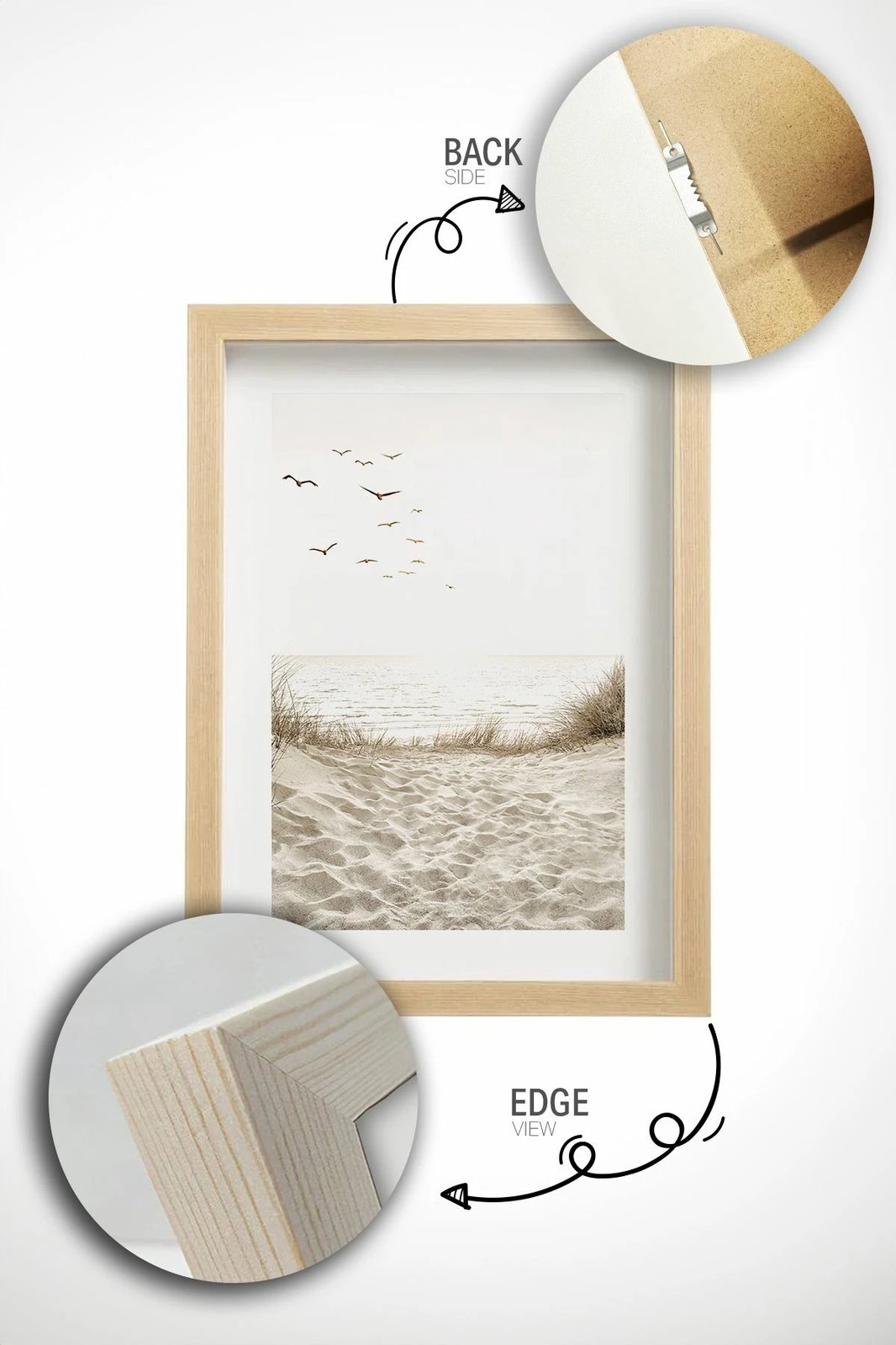 Set pikturash dekorative me kornizë, shumëngjyrëshe, Wallity, 3 copë, Artavessastko48